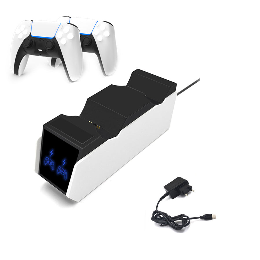 MIMD Portable Dual Charger Station Charging Dock for PS5 Wireless Controller EU Plug MIMD Portable Dual Charger Station Charging Dock for PS5 Wireless Controller EU Plug